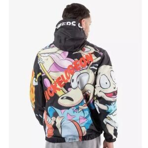 Members Only x Nickelodeon Rugrats Windbreaker Jacket Men’s Size M 90's retro